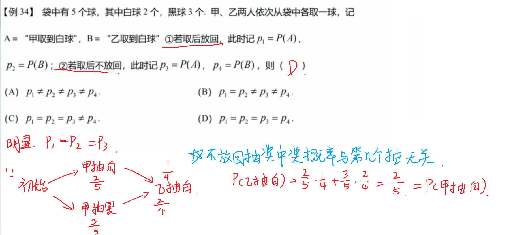 抽签原理 反直觉✨