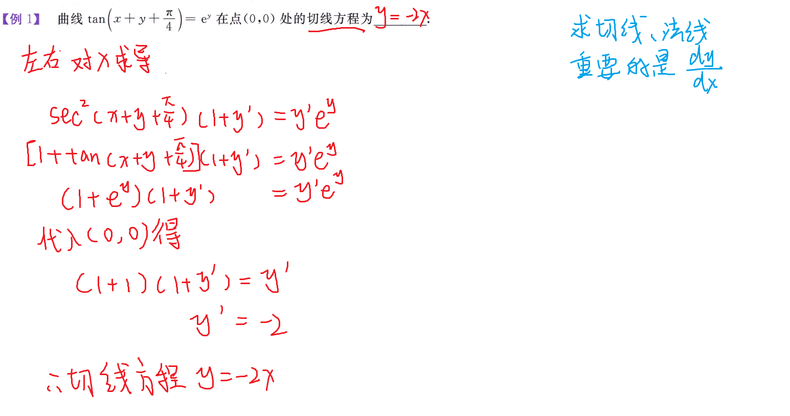 求切线