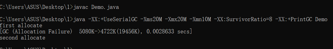 回收前->回收后(可用)