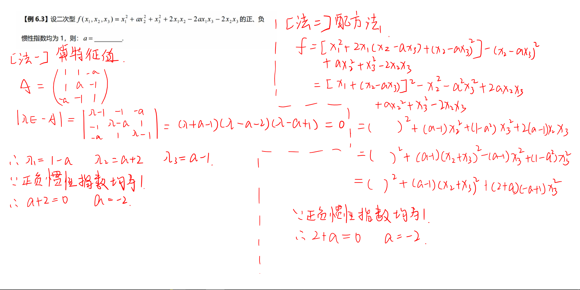 正负惯性指数